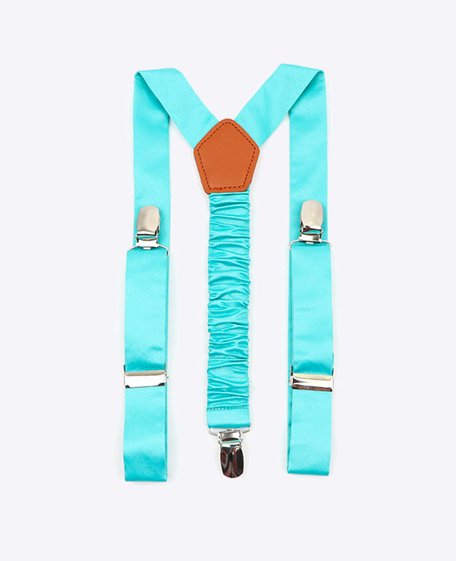 Hosenträger für Kinder Blau Nr. 4 aus Polyester «Ernest»