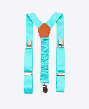 Hosenträger für Kinder Blau Nr. 4 aus Polyester «Ernest»