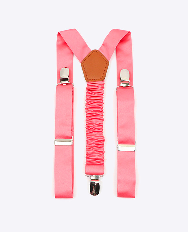 Hosenträger Rosa n°2 aus Polyester für Kinder «Ernest»