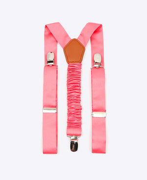 Hosenträger Rosa n°2 aus Polyester für Kinder «Ernest»