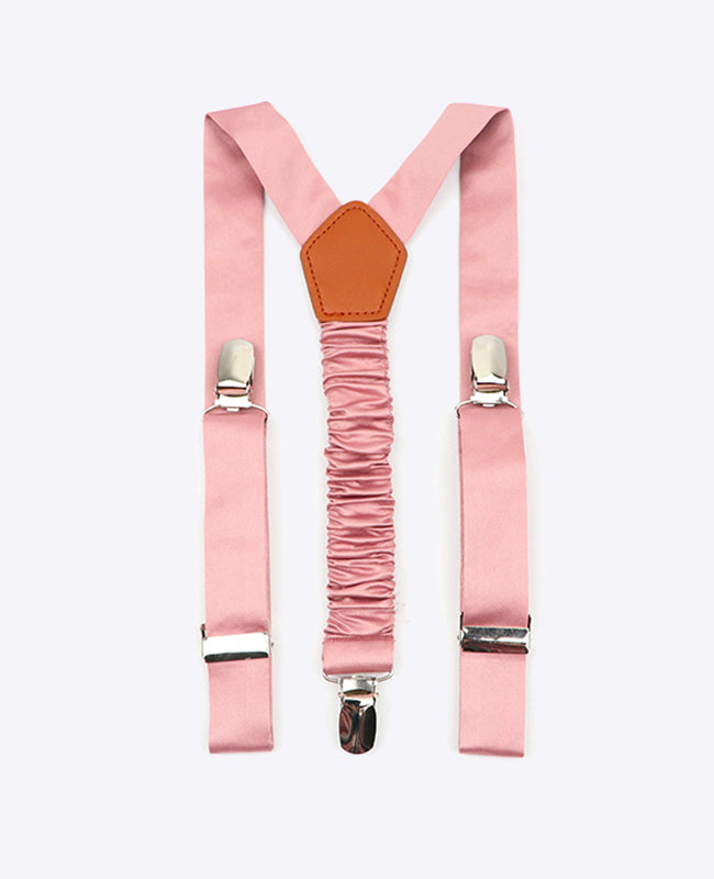Hosenträger Kinder Rosa n°4 aus Polyester «Ernest»