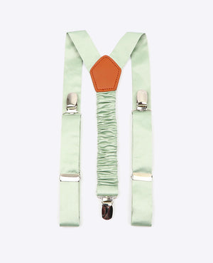 Hosenträger Grün n°1 aus Polyester für Kinder «Ernest»