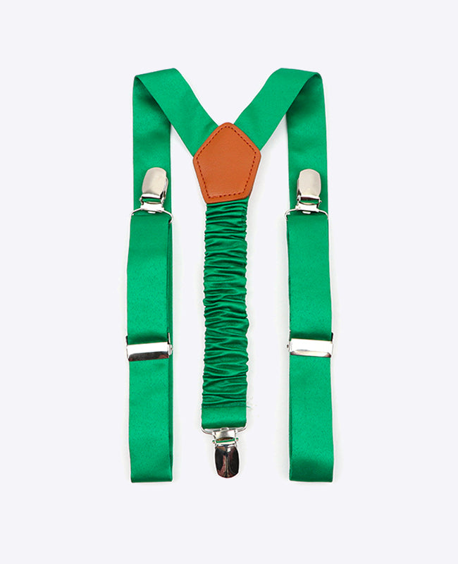 Hosenträger Kinder Grün Nr. 3 aus Polyester «Ernest»