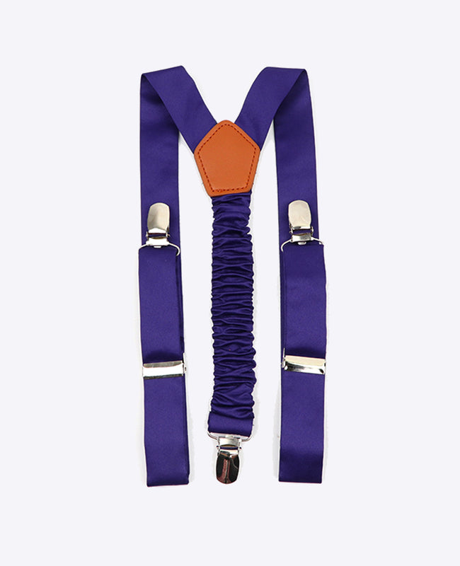 Hosenträger Kinder Violett n°1 aus Polyester «Ernest»