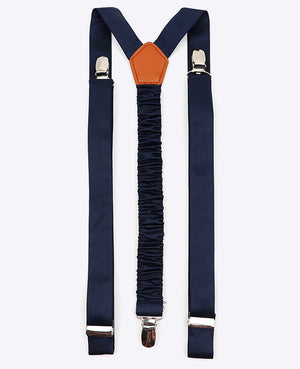 Hosenträger Herren Blau n°1 aus Polyester «Ernest»