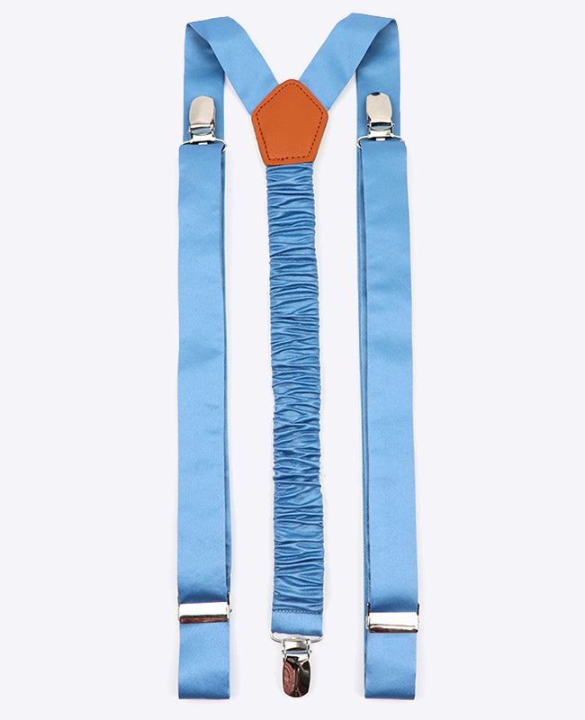 Hosenträger Blau n°7 aus Polyester für Herren «Ernest»