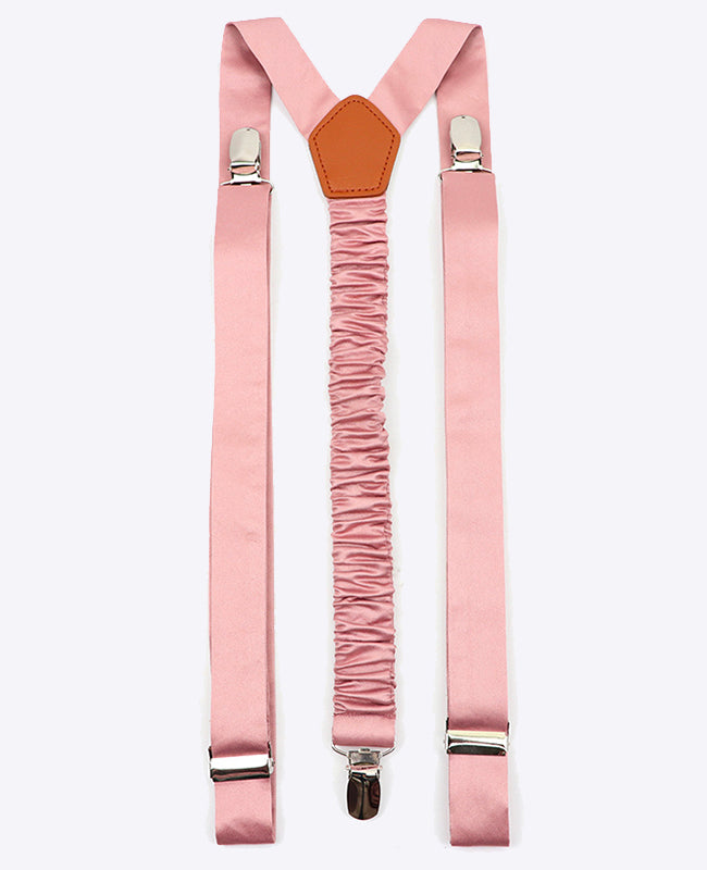 Hosenträger Rosa n°4 aus Polyester für Herren «Ernest»