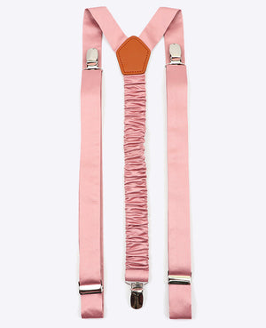 Hosenträger Rosa n°4 aus Polyester für Herren «Ernest»