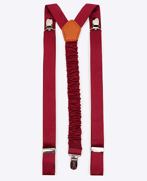 Hosenträger Herren Rot n°1 aus Polyester «Ernest»