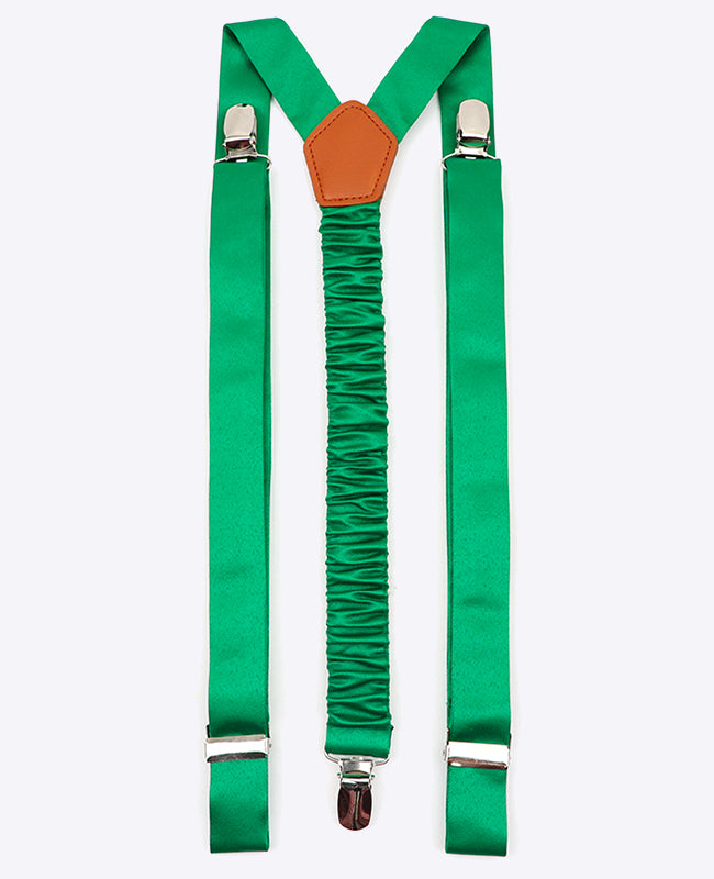 Hosenträger Grün Nr. 3 aus Polyester für Herren «Ernest»