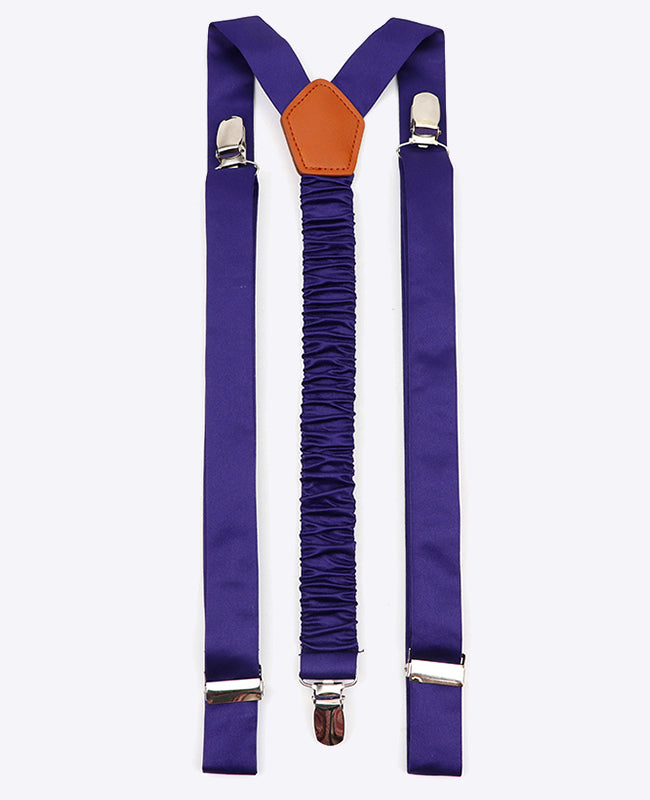 Hosenträger Herren Violett n°1 aus Polyester «Ernest»