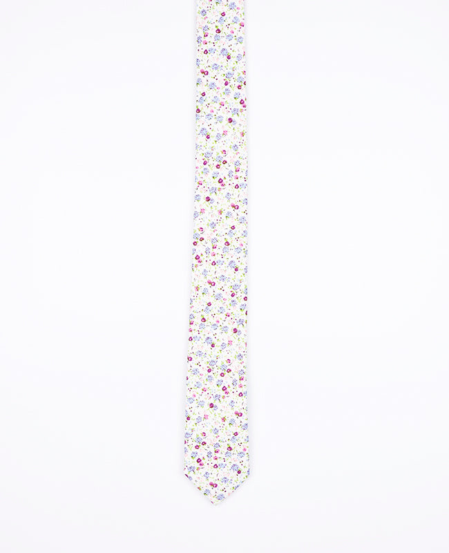 Krawatte Liberty Grau Herren Baumwolle Gaspard 