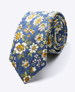 Krawatte Liberty Blau Nr. 1 Herren aus Baumwolle «Gaspard»