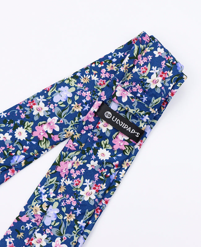 Krawatte Liberty Blau n°11 Herren Baumwolle | Gaspard - Unipap's