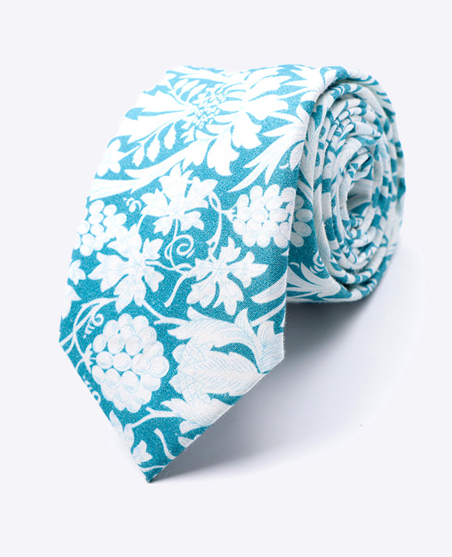 Krawatte Liberty Blau n°9 Herren aus Baumwolle | Gaspard - Unipap's
