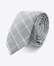 Krawatte Tartan Grau n°1 Herren aus Baumwolle | Marcel - Unipap's