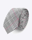Cravate Tartan Gris n°3 Homme en Coton | Marcel - Unipap's