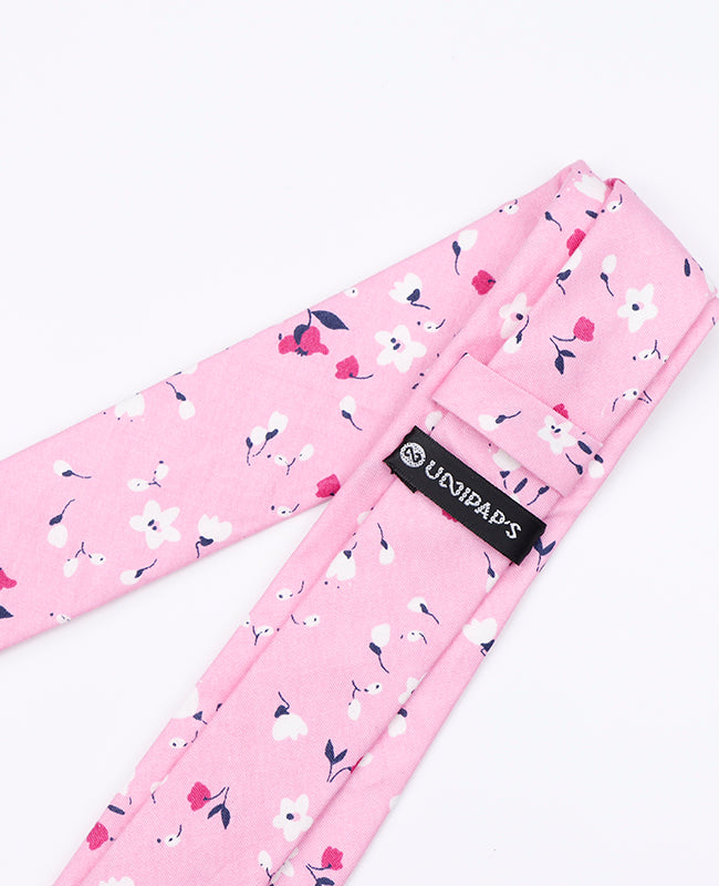 Krawatte Liberty Rosa n°2 Herren Baumwolle | Gaspard - Unipap's