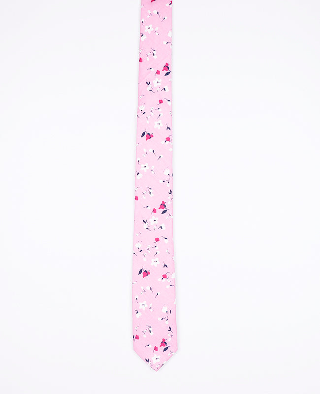 Krawatte Liberty Rosa n°2 Herren Baumwolle | Gaspard - Unipap's