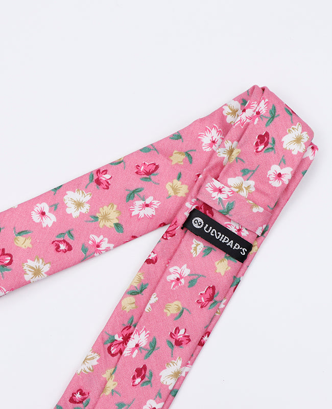 Krawatte Liberty Rosa n°3 Herren Baumwolle | Gaspard - Unipap's