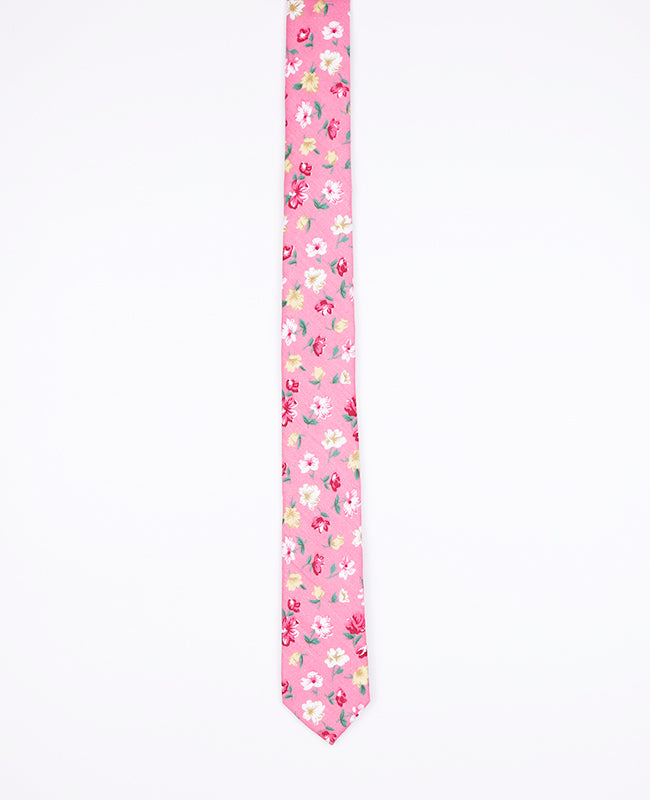 Krawatte Liberty Rosa n°3 Herren Baumwolle | Gaspard - Unipap's