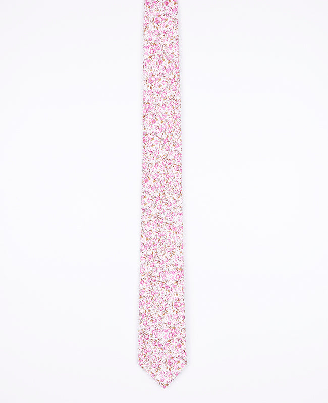 Krawatte Liberty Rosa n°4 Herren aus Baumwolle | Gaspard - Unipap's