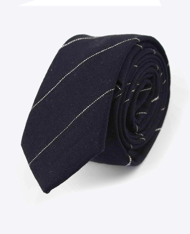 Krawatte Tartan Schwarz n°2 Herren aus Baumwolle | Marcel - Unipap's