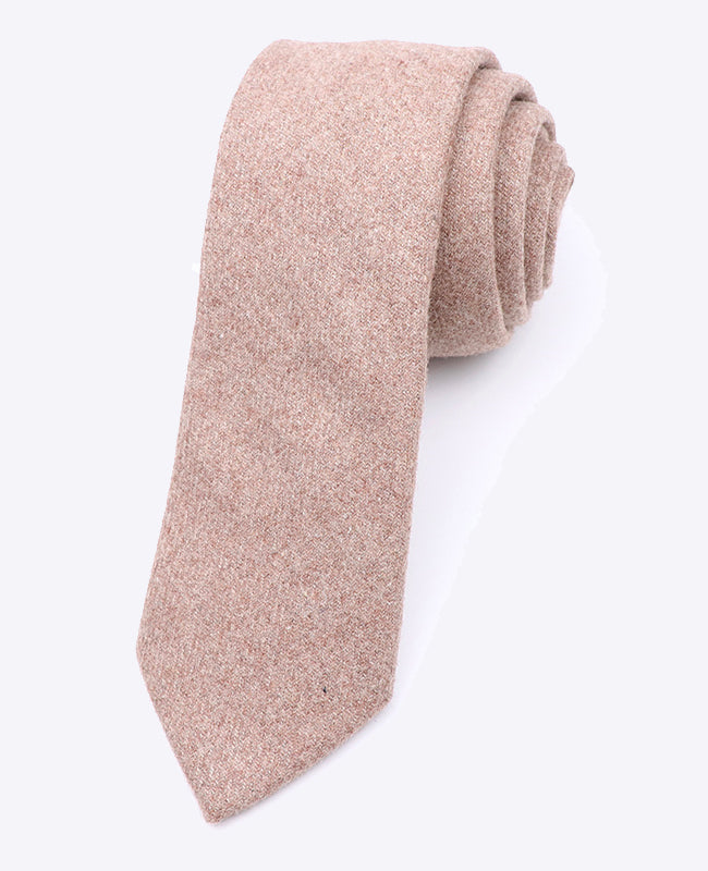 Krawatte Beige n°1 Herr aus Wolle 