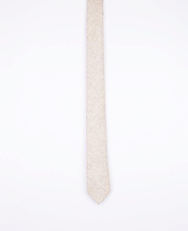 Krawatte Beige n°2 Herren aus Wolle | Claude - Unipap's