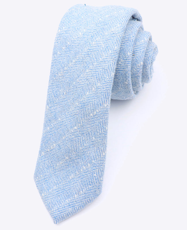 Krawatte Blau n°1 Herr aus Wolle 