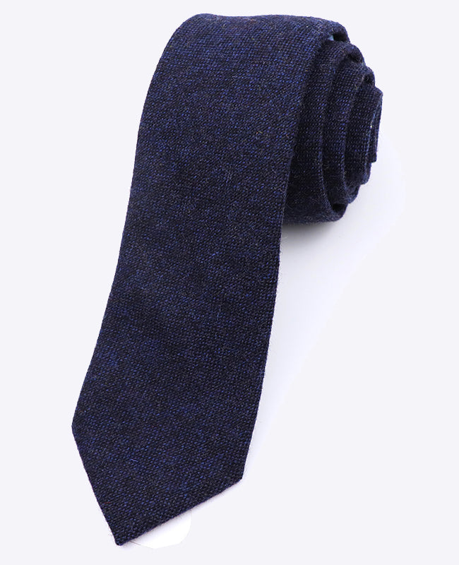 Krawatte Blau n°2 Herren aus Wolle | Claude - Unipap's