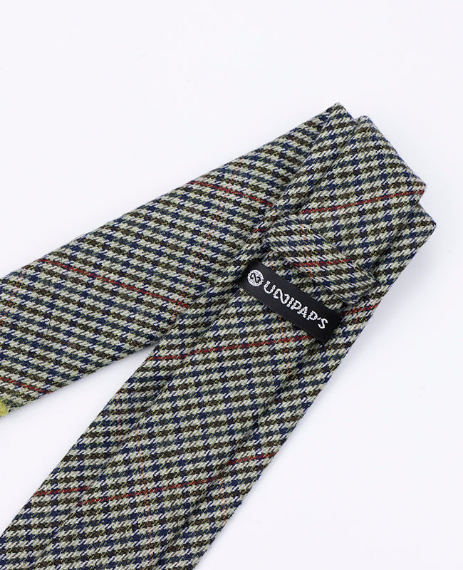 Krawatte Tartan Grau Nr. 9 Herren aus Wolle | Nobert - Unipap's