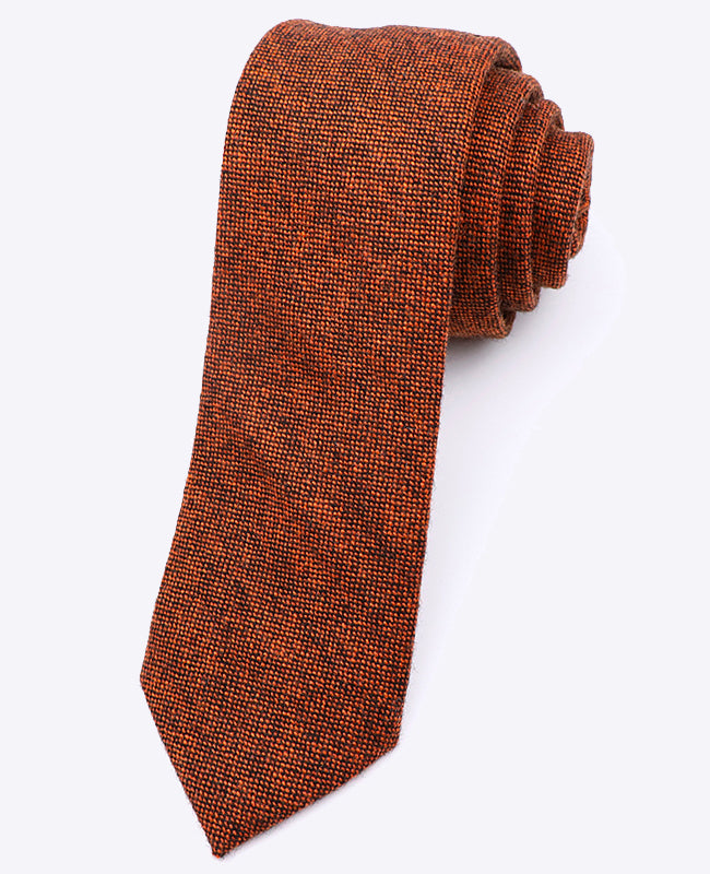 Krawatte Orange Herren aus Wolle | Claude - Unipap's