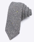 Krawatte Tartan Grau Nr. 1 Herren Wolle 