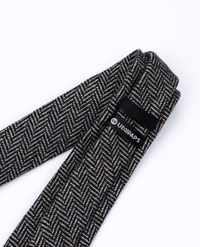 Krawatte Tartan Grau Nr. 1 Herren Wolle 