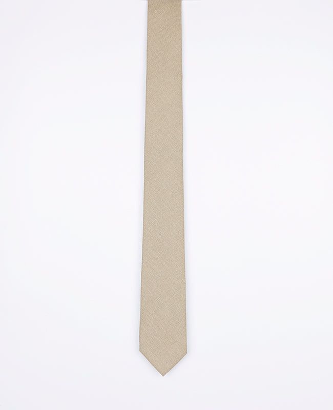 Krawatte Beige Nr. 2 Herren Leinen | Basile - Unipap's