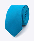 Krawatte Blau n°3 Herren Leinen | Basile - Unipap's