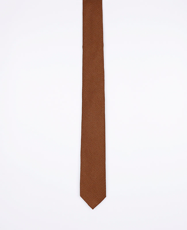 Krawatte Braun Nr. 1 Herren Leinen | Basile - Unipap's