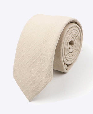 Krawatte Beige aus Baumwolle | Oscar - Unipap's