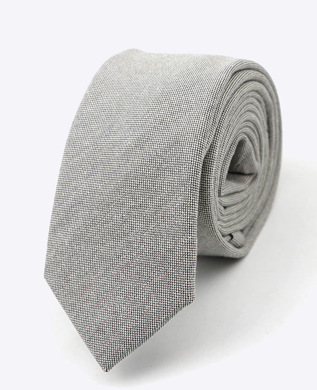 Krawatte Grau n°1 Herren aus Baumwolle | Edgard - Unipap's