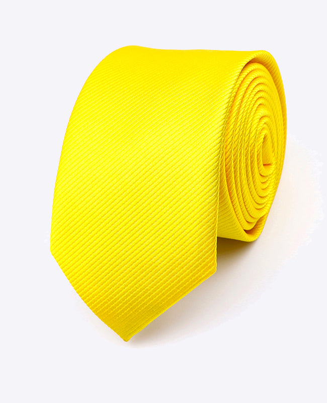 Krawatte Gelb n°1 Herren Polyester | Lucien - Unipap's