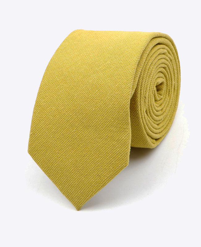 Krawatte Gelb Herren aus Baumwolle | Edgard | Unipap's
