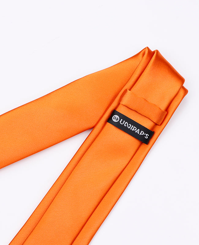 Krawatte Orange Herren Polyester | Jules - Unipap's