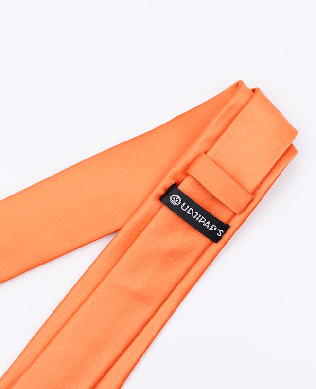 Krawatte Orange Nr. 2 Herren aus Polyester 
