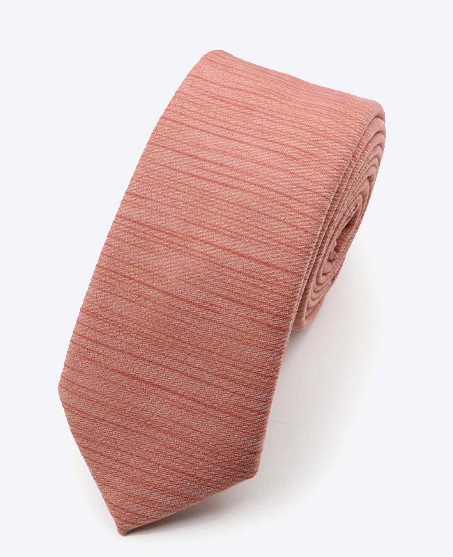 Krawatte Pfirsichrosa Herren aus Polyester | Augustin - Unipap's