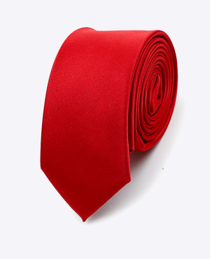 Krawatte Rot n°2 Herren Polyester | Jules - Unipap's