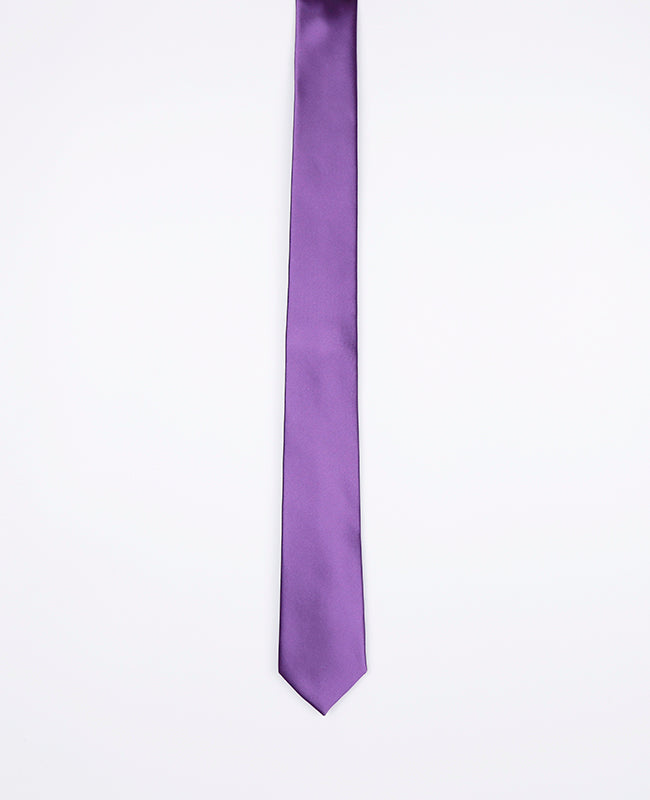 Krawatte Violett n°2 Herren Polyester | Jules - Unipap's
