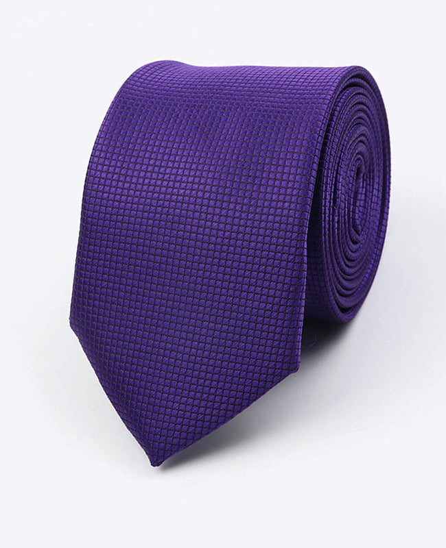 Violette Krawatte Nr. 2 Herren aus Polyester | Martin - Unipap's