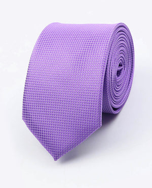 Violette Krawatte Nr. 4 Herren aus Polyester | Martin - Unipap's