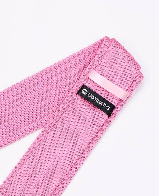 Cravate Rose n°2 Homme en Tricot «Léon»